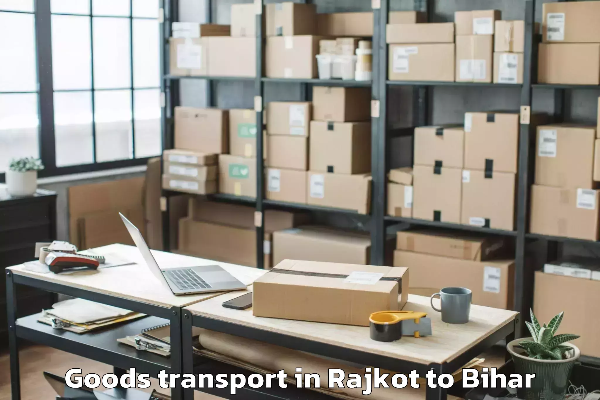 Book Your Rajkot to Marhaura Goods Transport Today